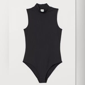 H&M Black Sleeveless Bodysuit